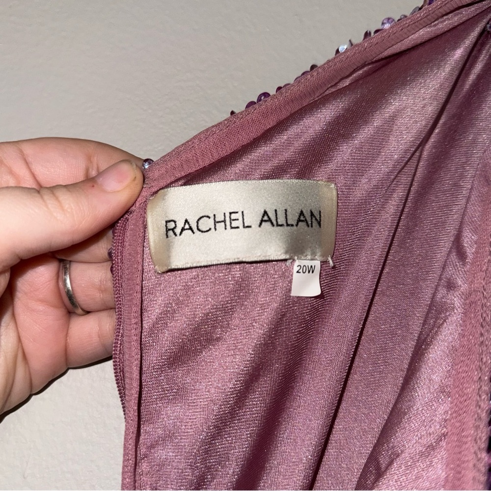 Rachel Allan Elegant Beaded Gown - Picture 3 of 7